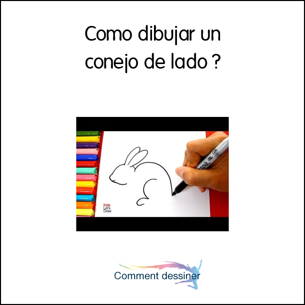 Como dibujar un conejo de lado